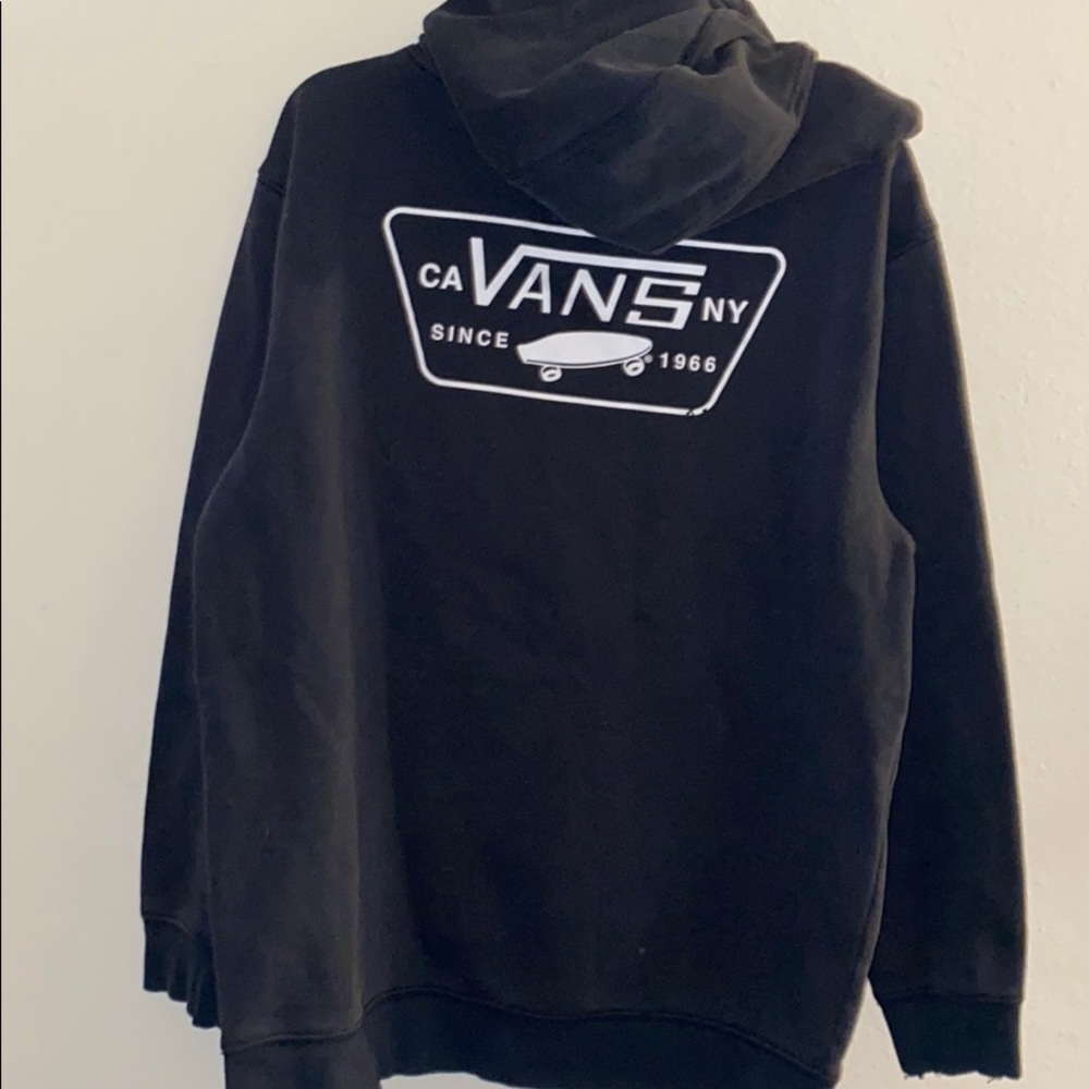 Boys Vans Black Hoodie Xlarge